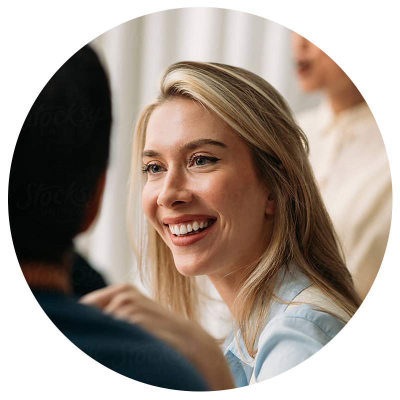 Young Asian confident woman smiling